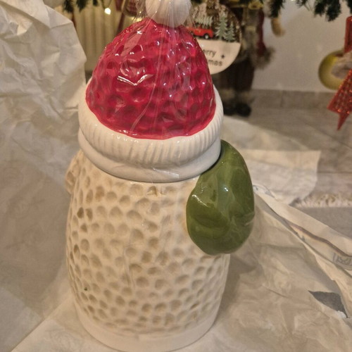 Santa Claus cookie jar 16×14 Vicko unused