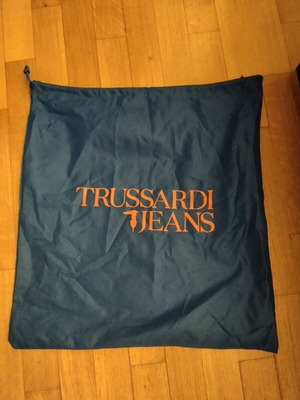 Trussardi Jeans Dust Bag blue like new, drawstring closure