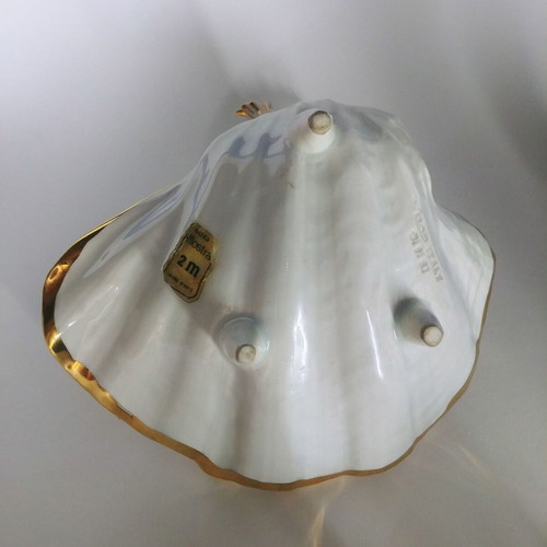 Decorative bowl fontaniera Angel on Pearl used, porcelain with Swarovski