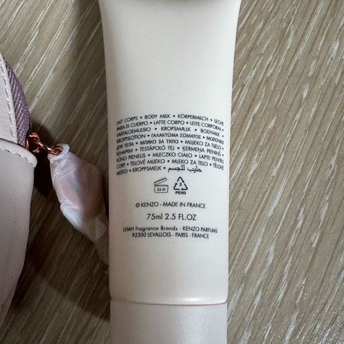 Kenzo World perfumed body lotion 75ml with pink pouch new