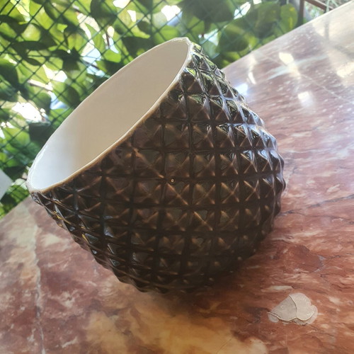 Ceramic flowerpot, new, height 13 cm, diameter 13 cm
