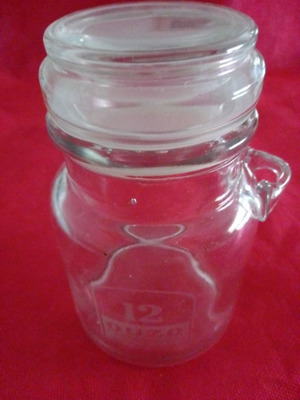 Airtight promotional jar Ouzo 12 new