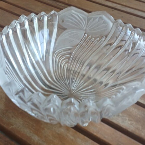 2 glass decorative items, vintage