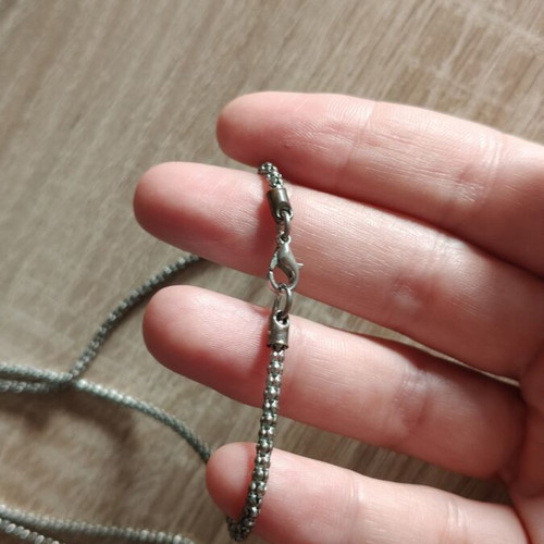Necklace 'Χρόνος' used, 27cm chain length