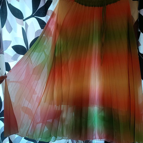 Summer skirt long like new, multicolored