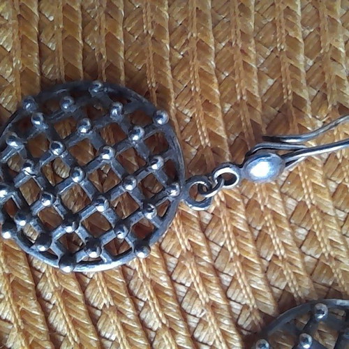 Silver 925 earrings like new with gift bag