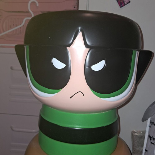 Σκαμπο Powerpuff Girls Buttercup καινούργιο χρωματιστό μικροέπιπλο