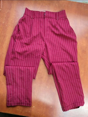 Striped red pants Pink Woman size M used
