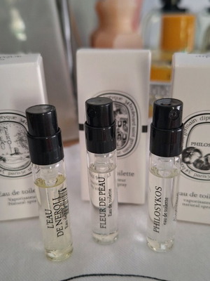 Diptyque 3 set samples EDT καινούργια, 2ml το καθένα