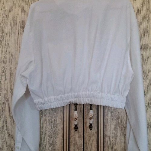 About You crop shirt like new, white, size M