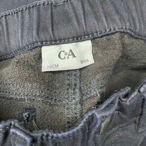 C&A black jeans for girl 5 years like new, size 110 cm