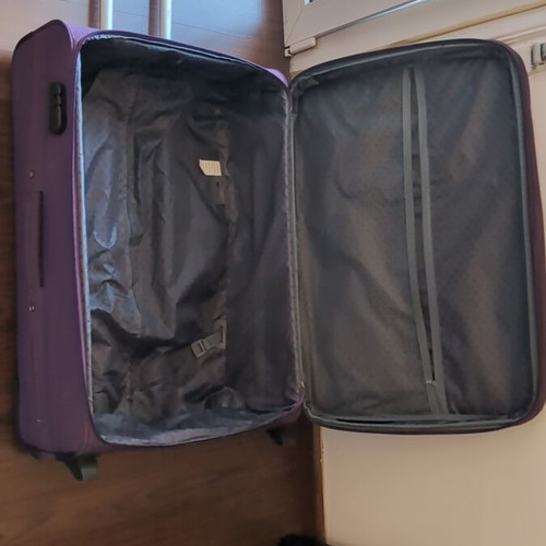 Travel suitcase 28" like new, purple