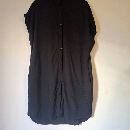 Black Pull & Bear Oversized Shirt Dress like new, long sleeves