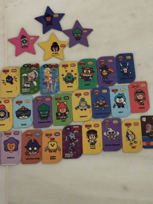 Συλλογή τάπες Brawl Stars μεταχειρισμένες, πακέτο 29, κανονικές και αστέρια