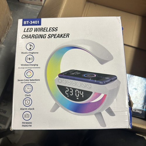 Wireless LED Lamp with Charger and Speaker new