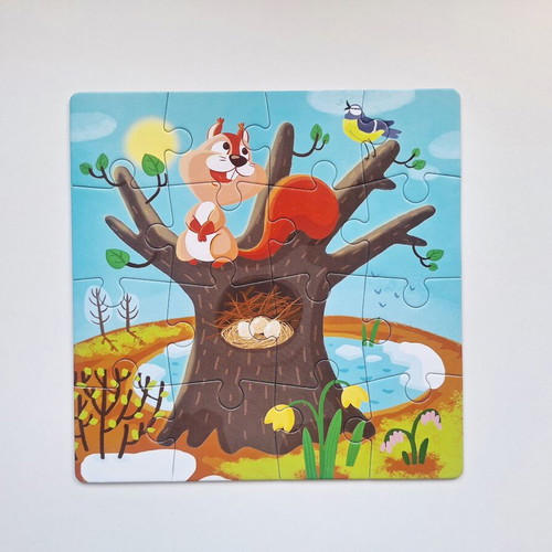 Dodo Toys 4-in-1 Children's Puzzle "Four Seasons" like new