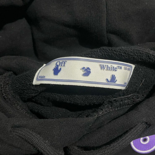 Off White Kaws hoodie new, size Small, purple and black