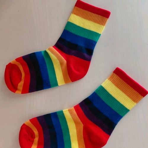 Rainbow Socks new, multicolored