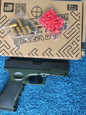 Glock 18 plastic spring toy new