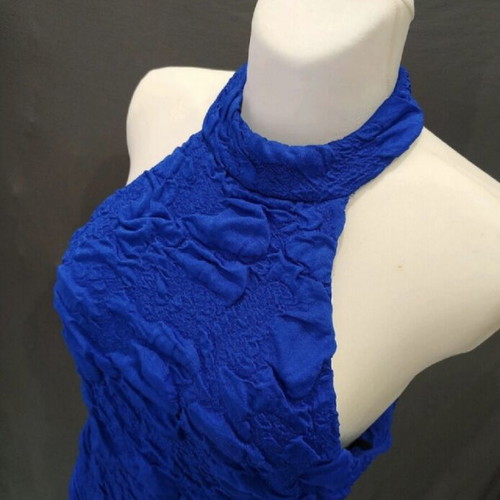 Fitted blue dress size L-XL like new