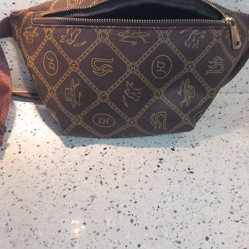 Women's Waist Bag new, brown with extra small inner pocket