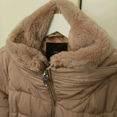 Zara women's puffer jacket like new, pink, size XL