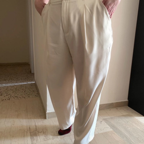 Classic white pants XXL like new with belt