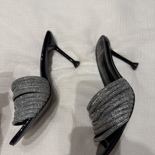 Diamond mules heels size 40, like new, black