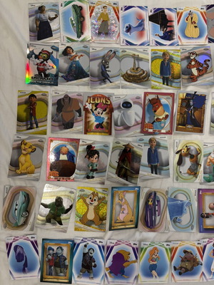 Topps Chrome Disney πακέτο 95 καρτών σαν καινούργιο με Refractors και Inserts