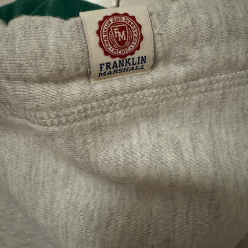 Franklin & Marshall men's hoodie gray with green lining size M like new