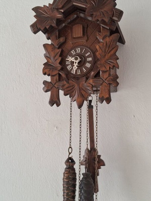 German wooden cuckoo clock from 1980s