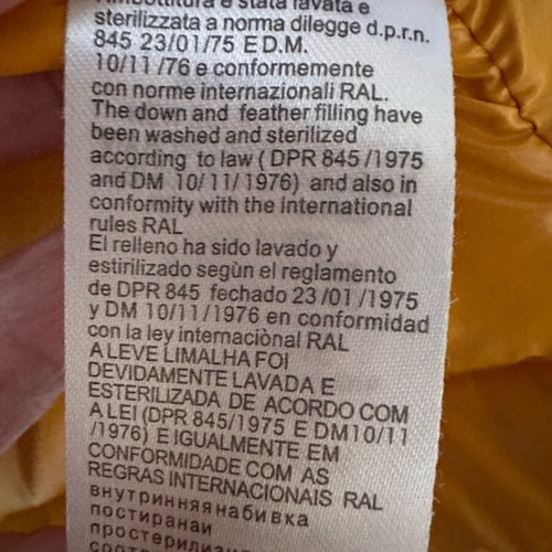 Phard down jacket size small new, black-yellow