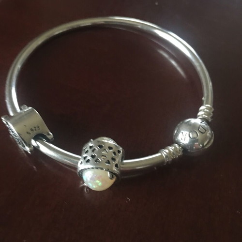 Silver bracelet with two elements new