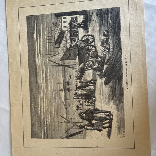 Chalcography prints used, set of 9 Athens and Greek islands 1857-1882