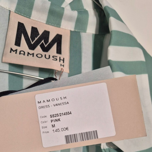 Mamoush dress new, long with pockets, belt and white inner dress