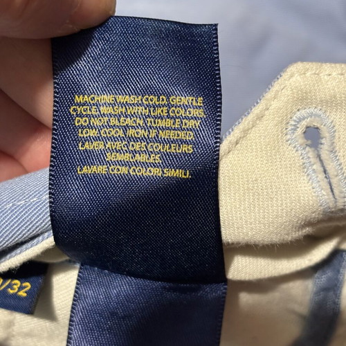 Polo Ralph Lauren men's pants like new, light blue, size S
