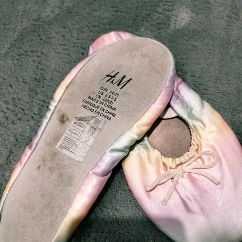 Ballet and dance leotard and shoes used size 34-35 pink