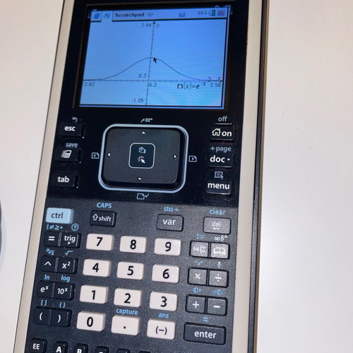 Texas Instruments TI Nspire CX scientific graphics calculator used
