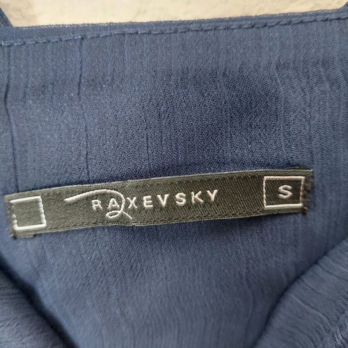 Raxevsky dress dark blue muslin size Small like new