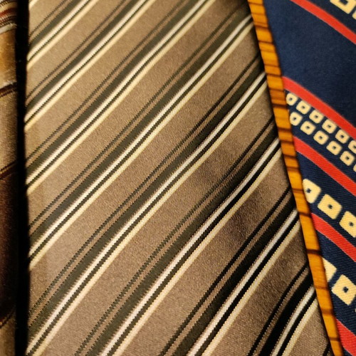 Vintage ties used, pack of 7, timeless designs