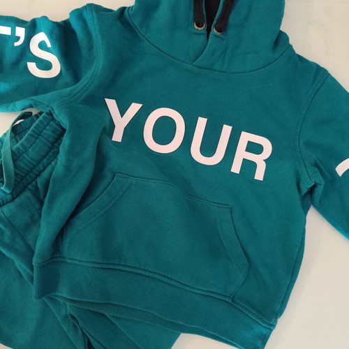 Mothercare tracksuit set with hood size 4-5 like new, green