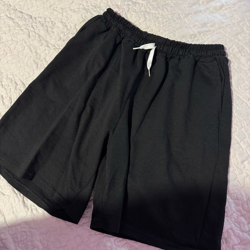 Trendyol women's shorts new, black with white drawstring, size XL