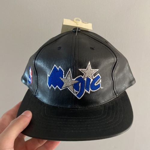 Leather Orlando Magic SnapBack hat vintage 90s, brand new