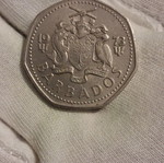 Barbados 1973 one dollar coin