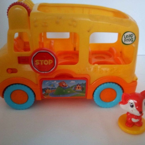 Leap Frog children's school bus used with figure