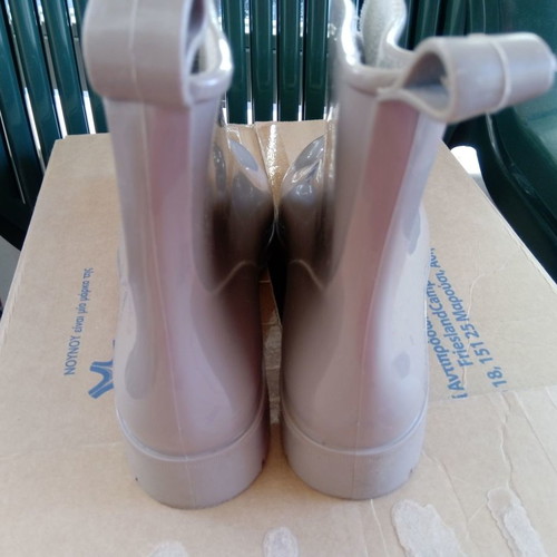 Ecru galotses boots used, size 39, ankle rain boots