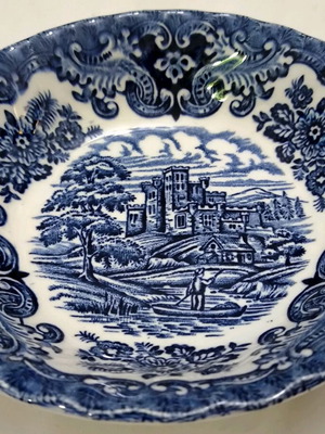 Authentic English Ironstone Plate used with English Castle design