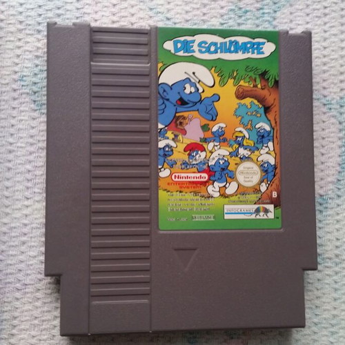 Nintendo NES The Smurfs die Schlümpfe used Pal B
