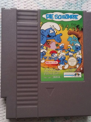 Nintendo NES The Smurfs die Schlümpfe used Pal B