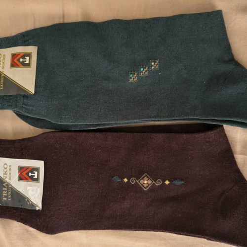 Trianko Luxury men's socks set of 6, new, wool and cotton